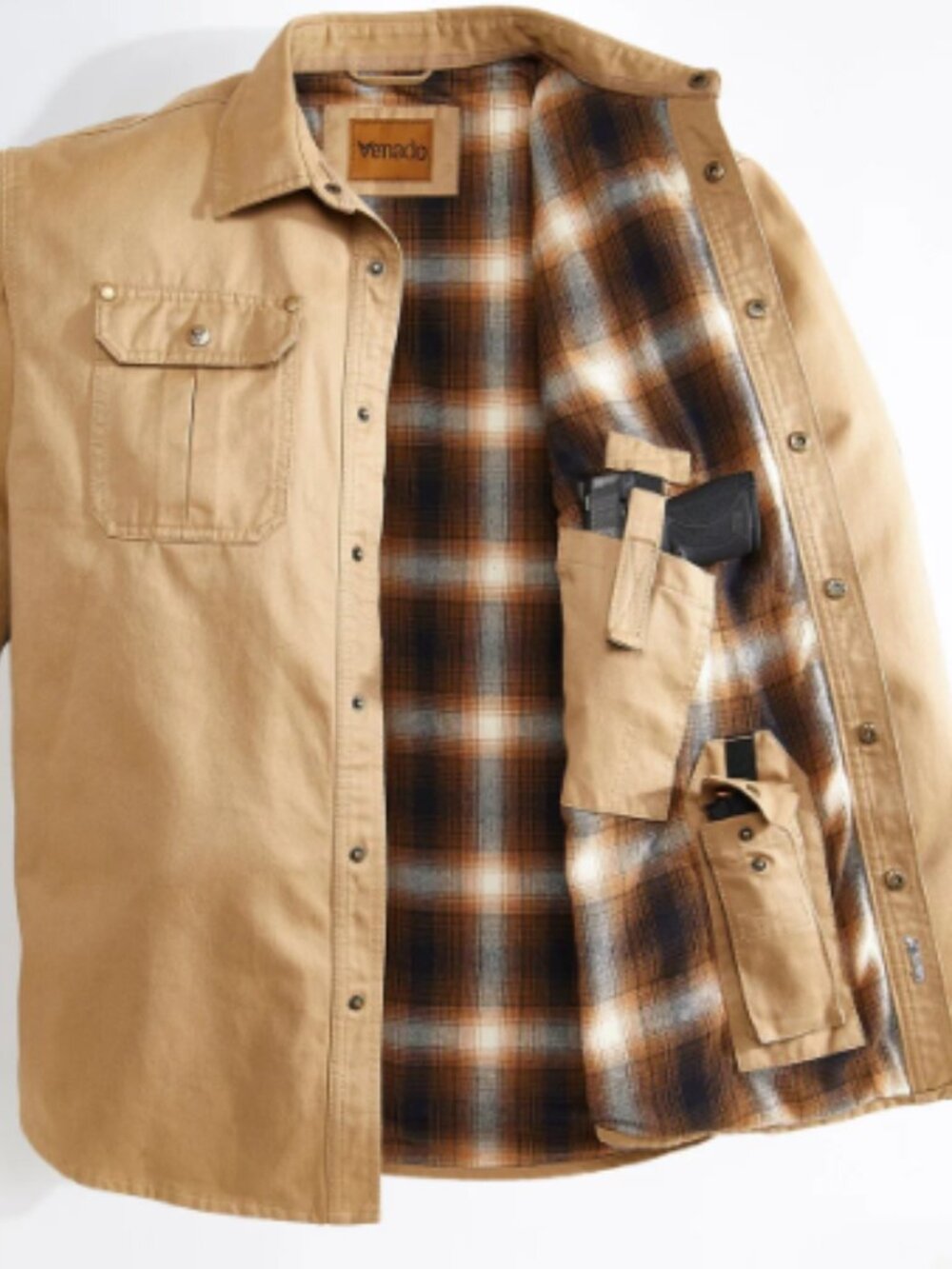 Bountyman Concealed Carry Shirt Jacket - Barnwood Tan | XL